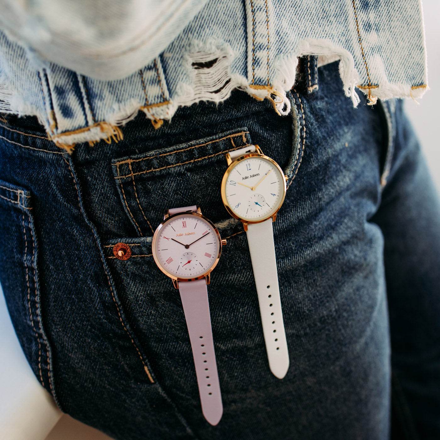 julie-julsen-little-second-damenarmbanduhr-ros-vergoldet-lila-leder-34-mm-3-atm image 2