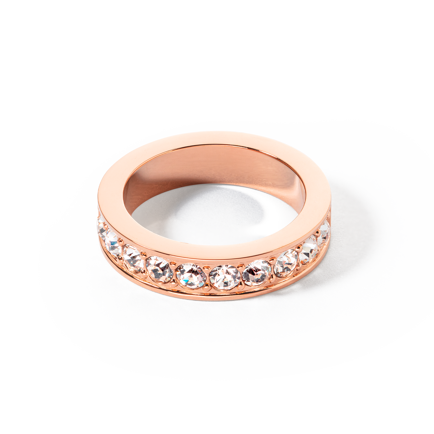coeur-de-lion-iconic-ring-edelstahl-kristalle-ros-gold-kristall image 2