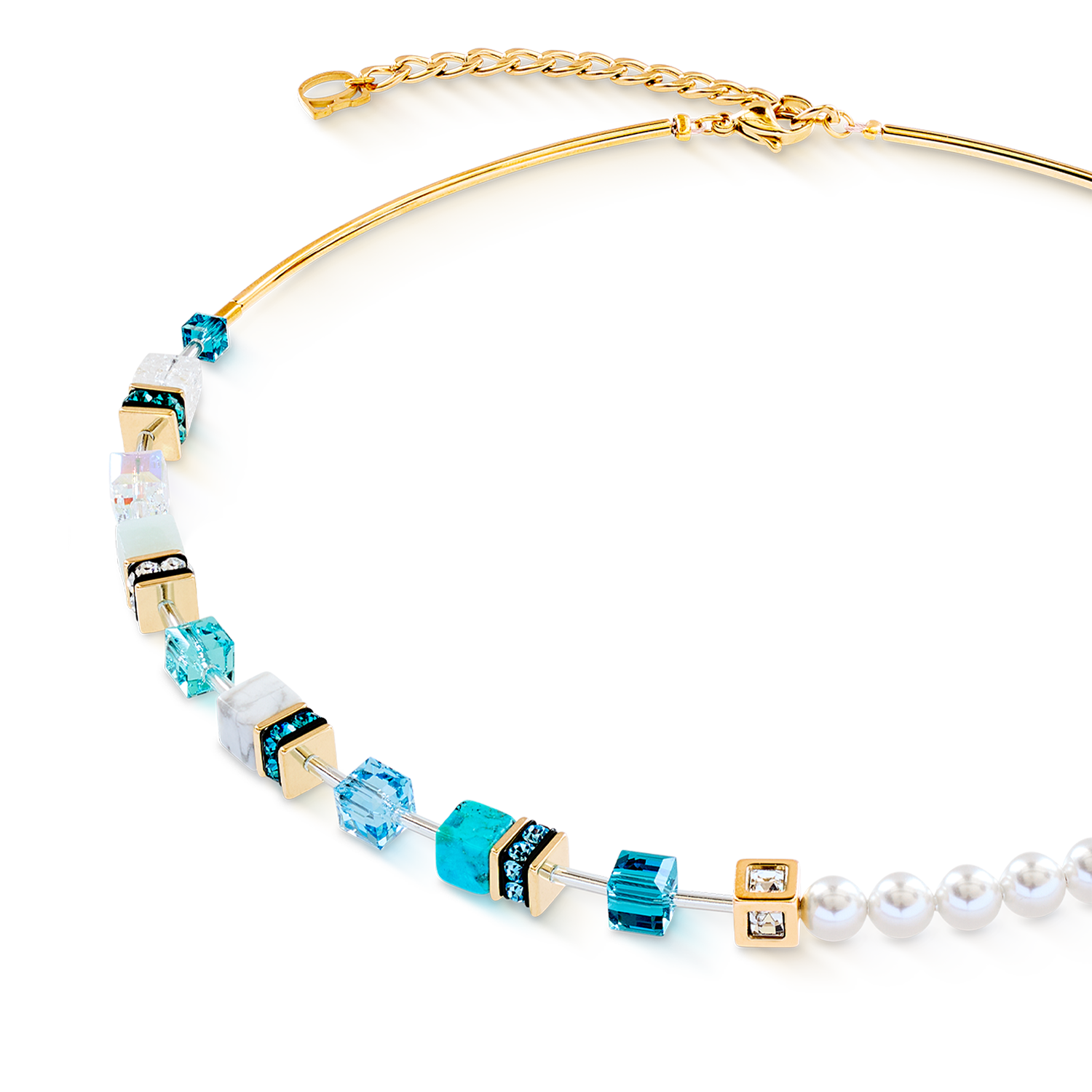 coeur-de-lion-geocube-precious-fusion-pearls-halskette-t-rkis image 2