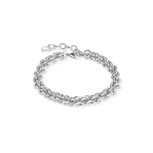 coeur-de-lion-mesh-chain-classic-armband-silber image 1