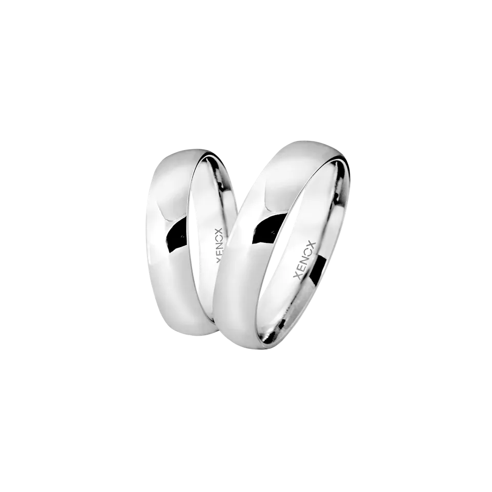 xenox-partnerring-925-sterling-silber-rhodiniert-schlicht image 1