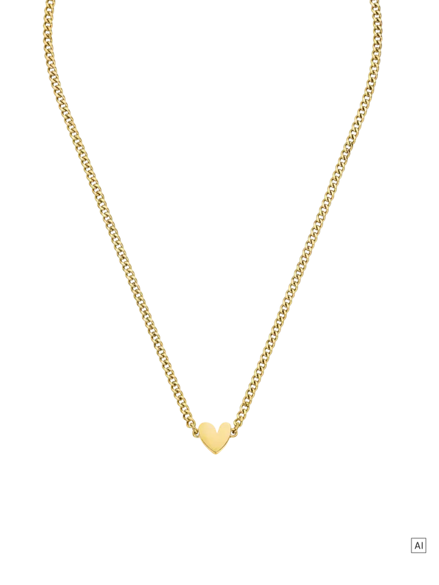 purelei-tiny-heart-kette-herz-anh-nger-kette-verstellbar image 1