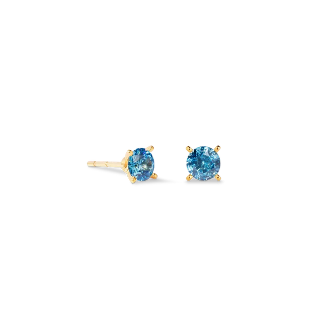 coeur-de-lion-glam-dot-ohrstecker-5-mm-gold-blau image 1