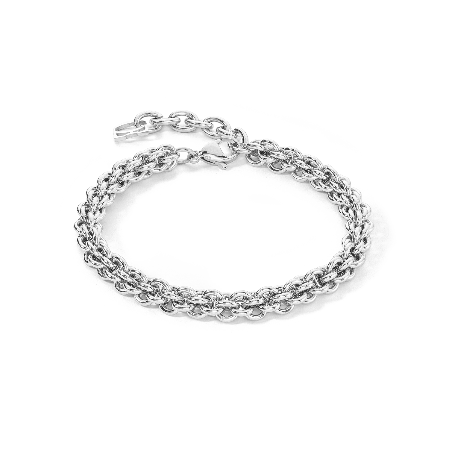 coeur-de-lion-armband-mesh-chain-silber image 1