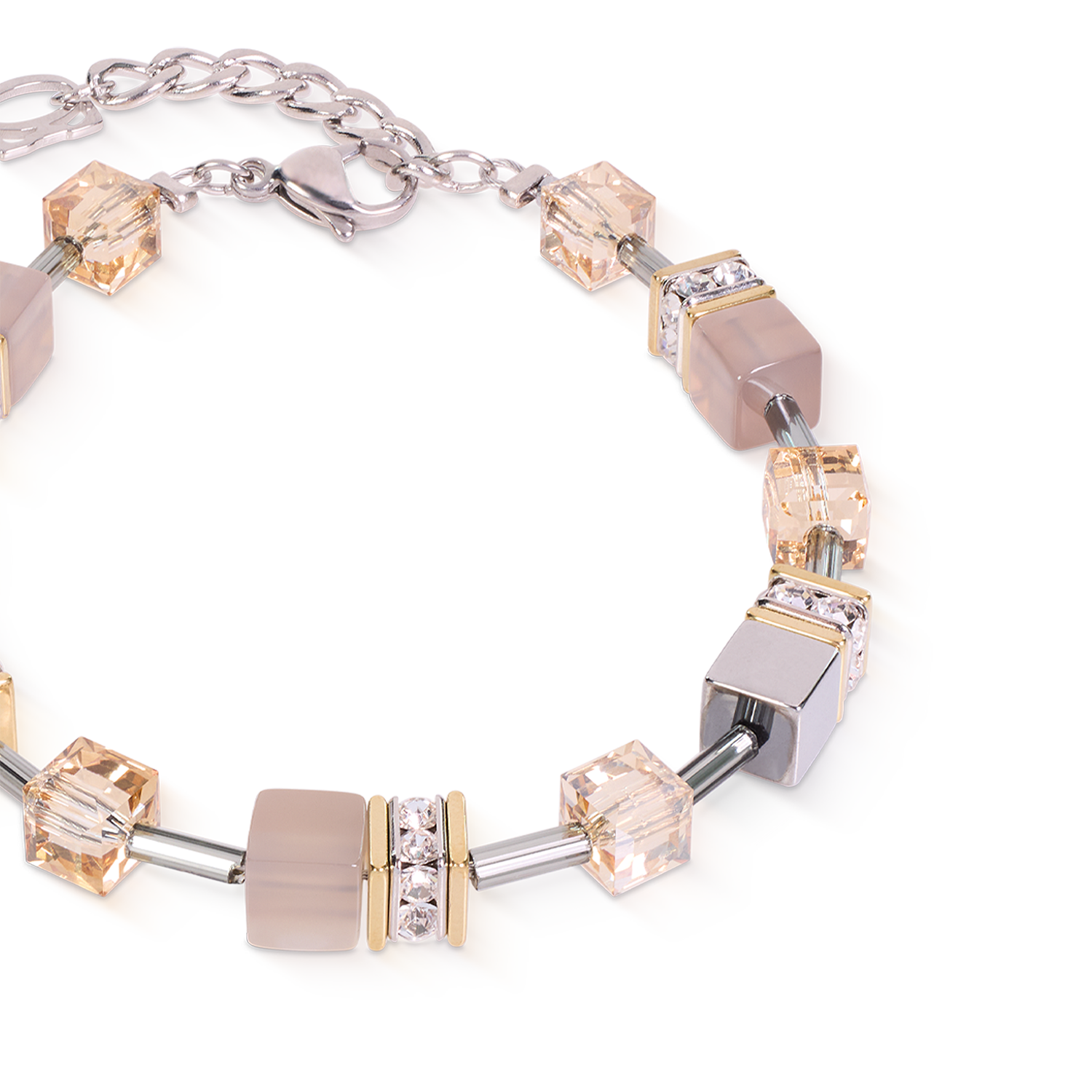 coeur-de-lion-geocube-armband-achat-h-matit-grau-gold-18-5-cm image 2