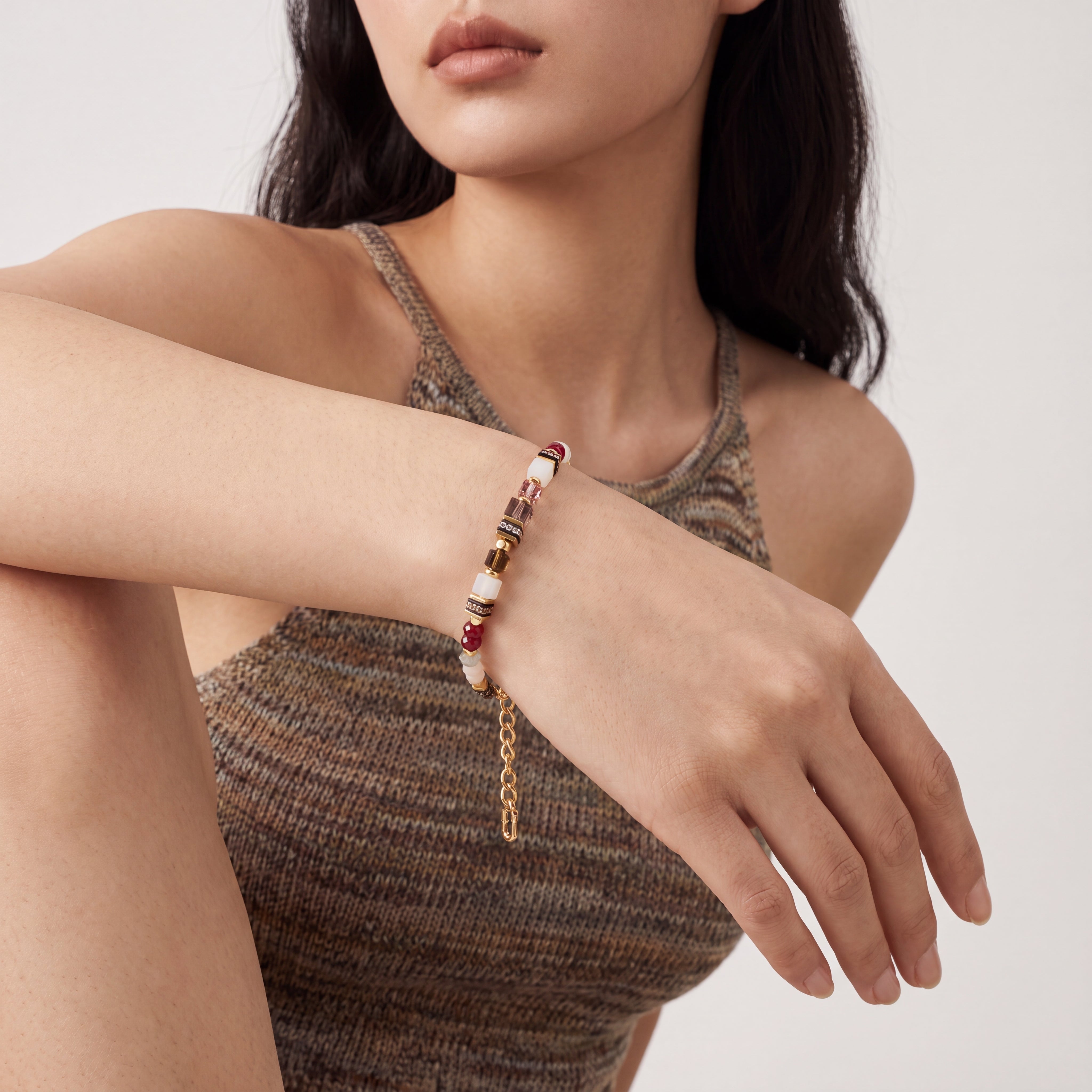 coeur-de-lion-geocube-precious-grace-armband-rose-smoke-17-5-cm image 4