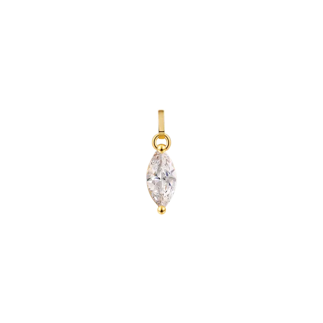 xenox-fine-krappe-anh-nger-585-gelbgold-mit-wei-em-zirkonia image 1