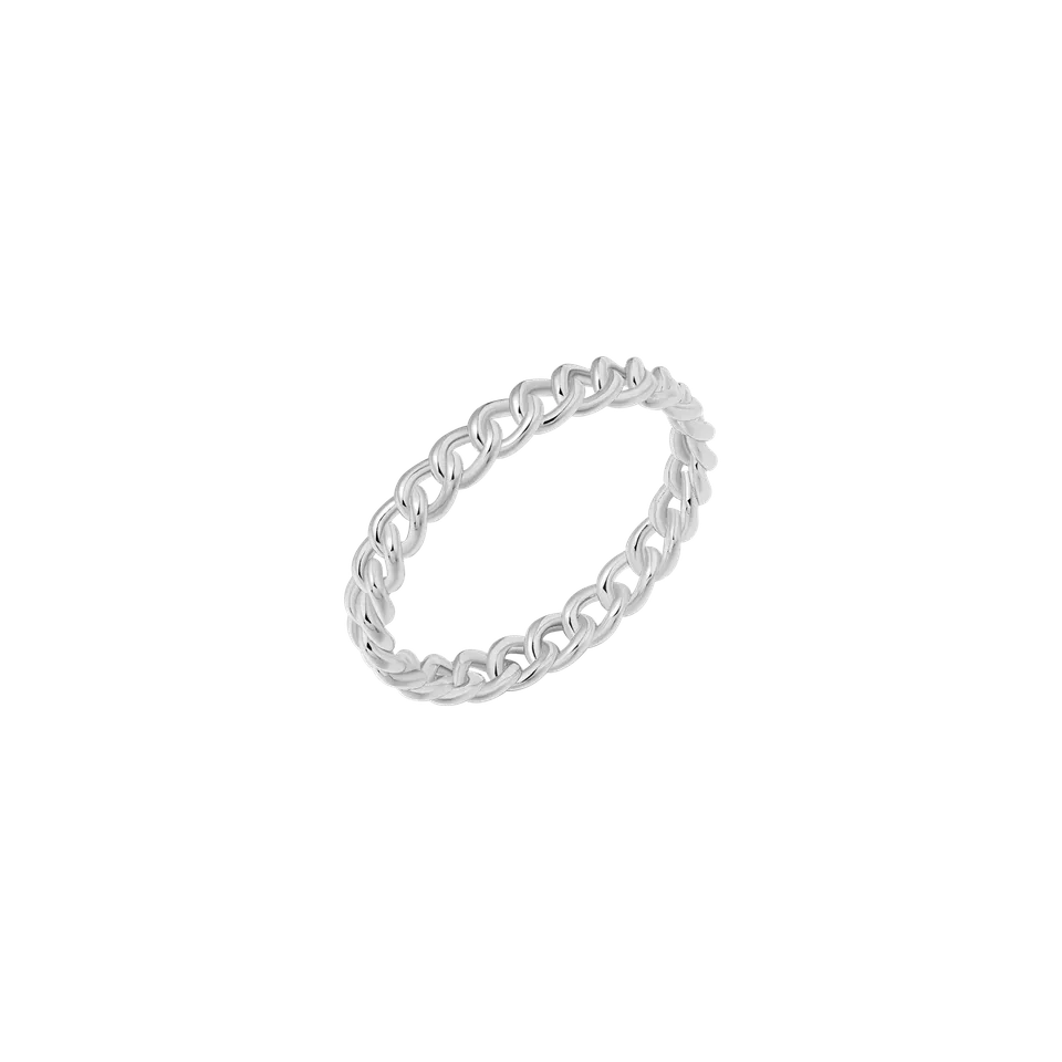 xenox-eve-ring-925-sterlingsilber-rhodiniert-geflochten image 1