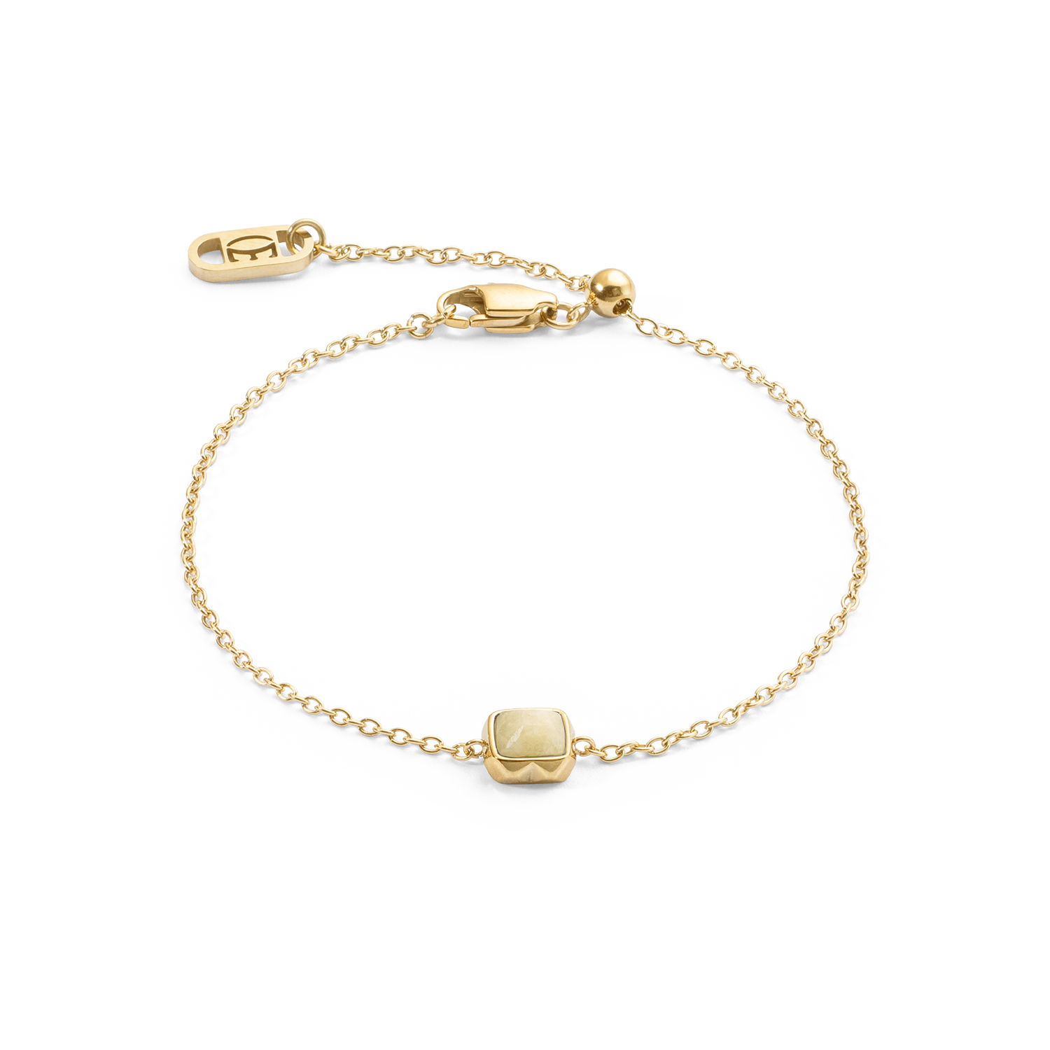 coeur-de-lion-birthstone-november-armband-citrin-gold-0-8-cm image 1