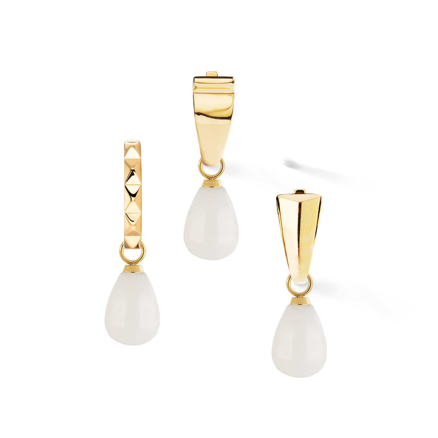 coeur-de-lion-ear-me-up-charm-tropfen-gold-wei-paar image 4