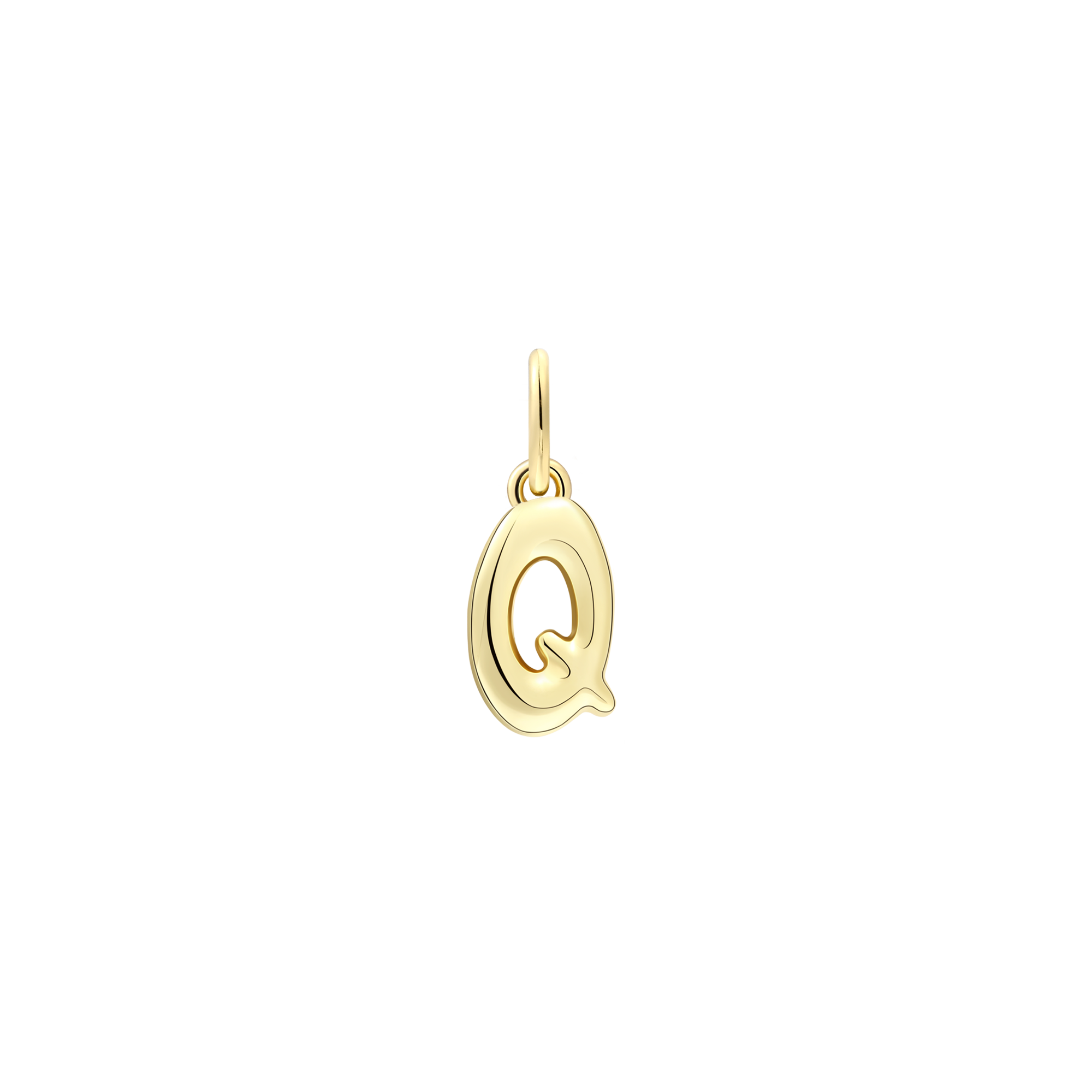 xenox-q-letter-bold-charm-925-sterlingsilber-18k-vergoldung image 1