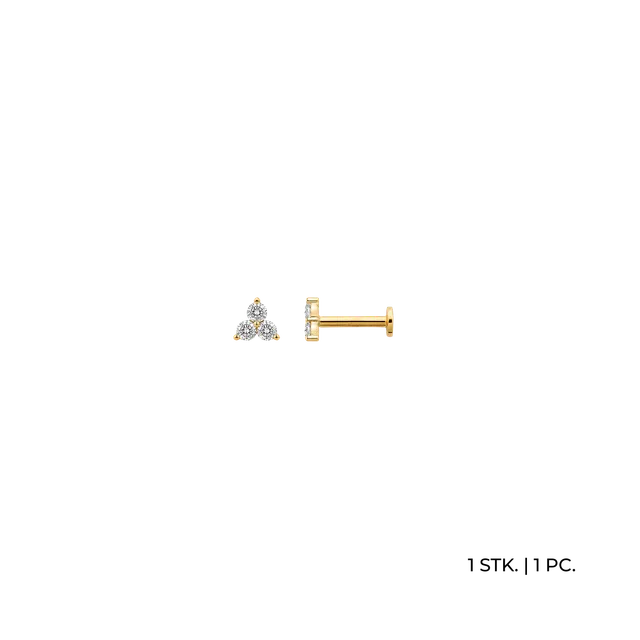 xenox-fine-trillium-piercing-xg14k8012g-585-gelbgold-mit-zirkonia image 1