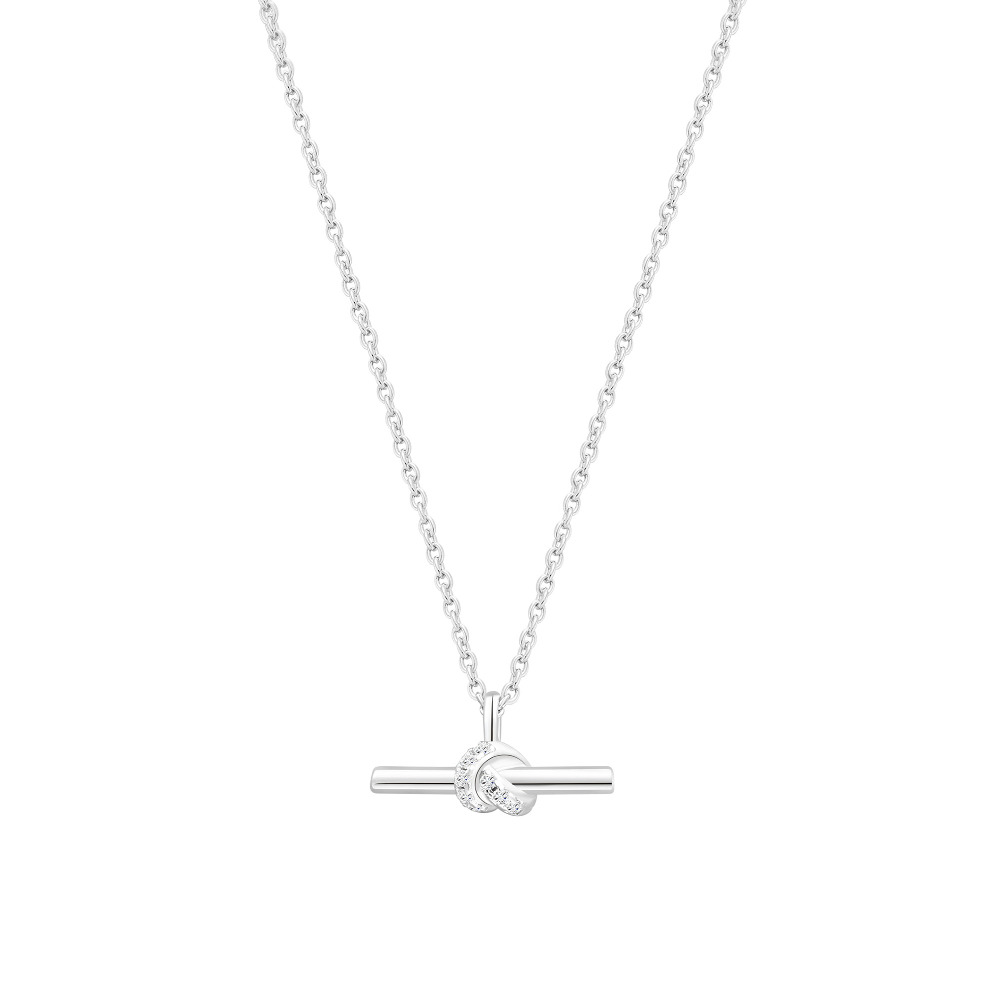 xenox-knot-halskette-925-sterlingsilber-rhodiniert image 1