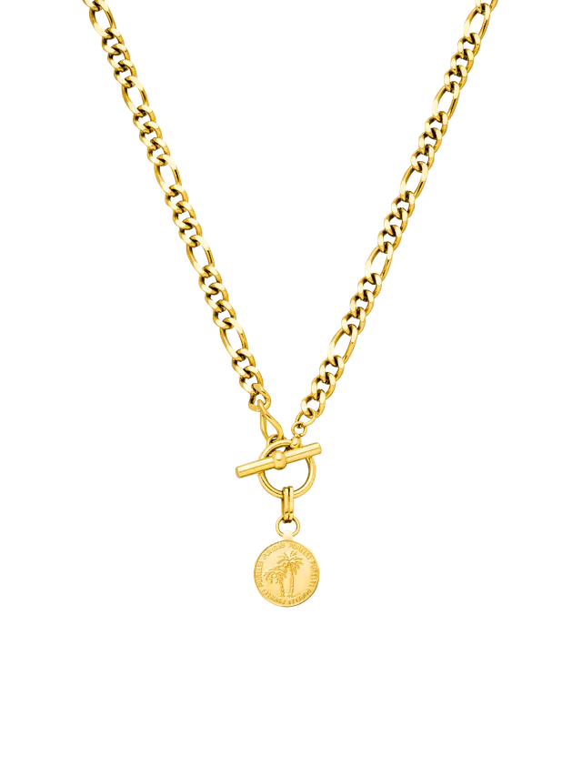 purelei-palm-kette-liz-kaeber-palmen-anh-nger-mit-knebelverschluss-40-45-cm image 1