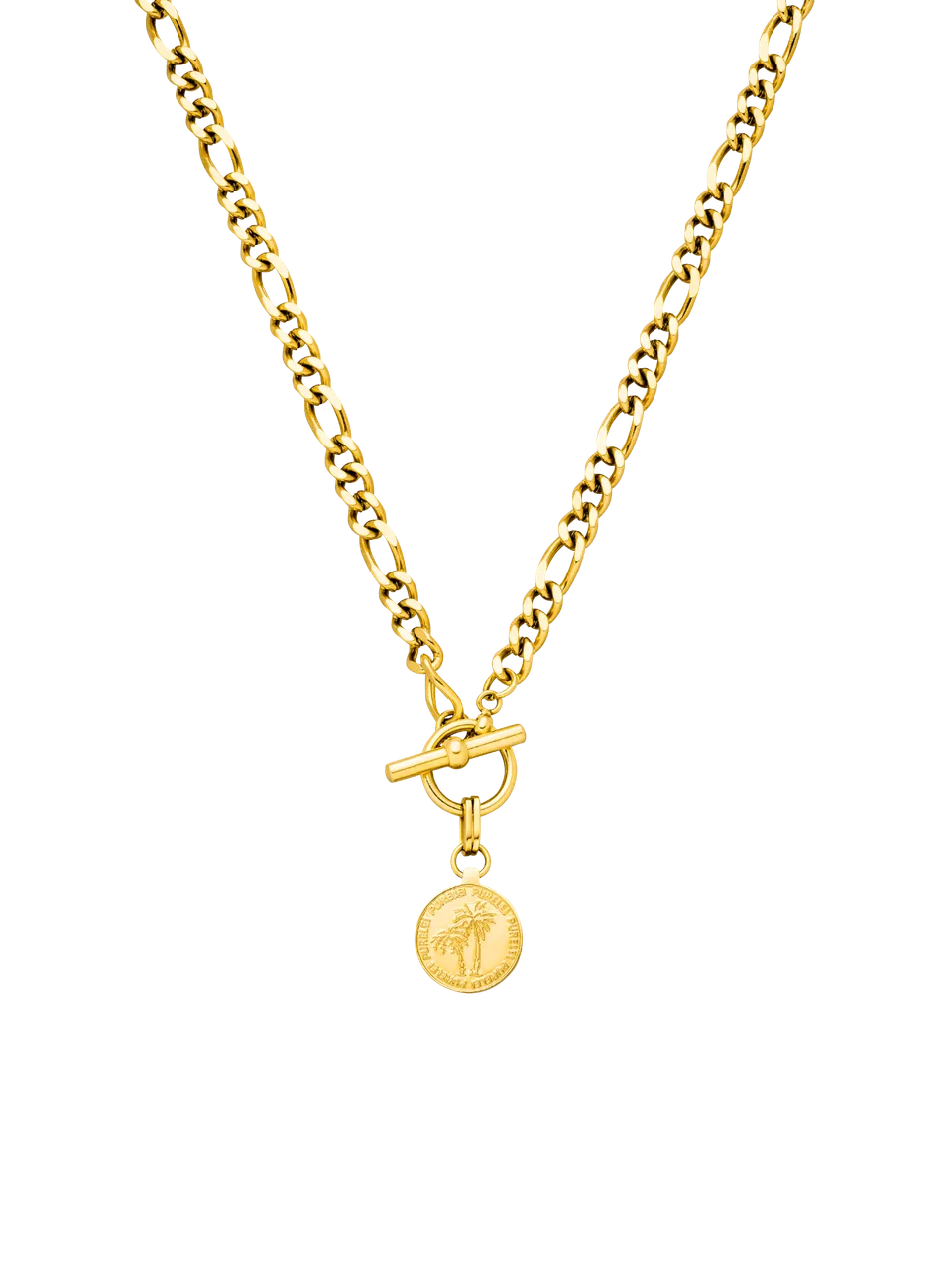 purelei-palm-kette-liz-kaeber-palmen-anh-nger-mit-knebelverschluss-40-45-cm image 1