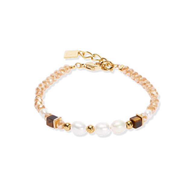 coeur-de-lion-armband-cosmic-pearls-deep-gold image 1