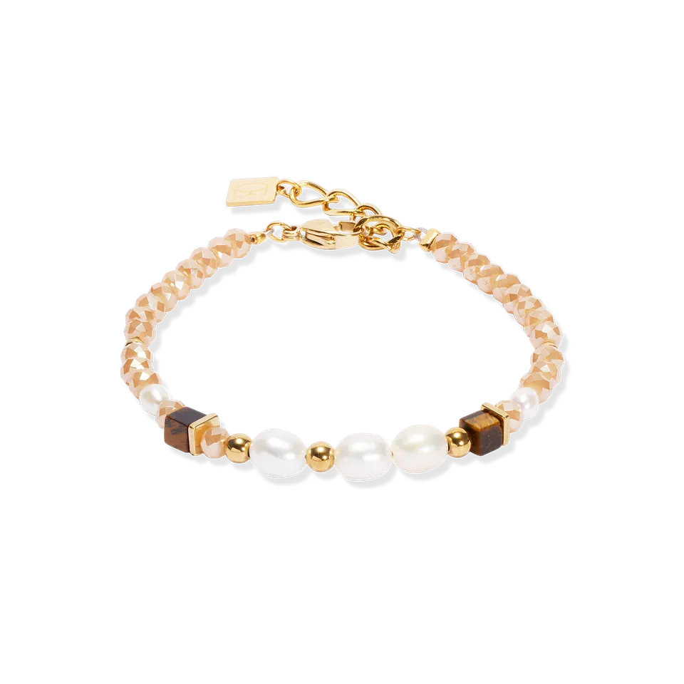 coeur-de-lion-armband-cosmic-pearls-deep-gold image 1