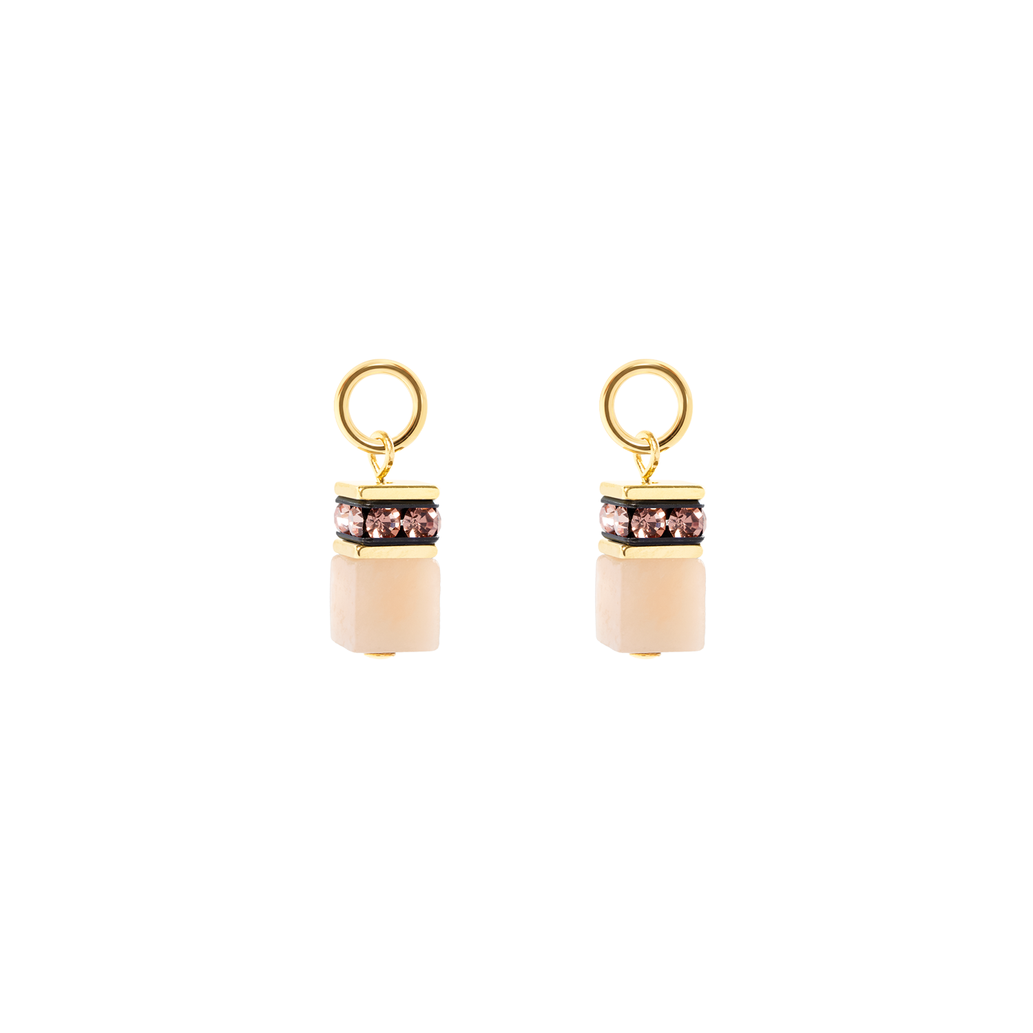 coeur-de-lion-ear-me-up-charm-geocube-gold-apricot-1-8-cm image 1
