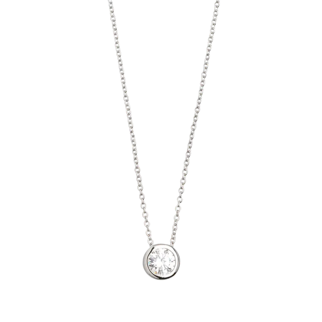 xenox-zarge-halskette-xs7282-925-sterlingsilber-rhodiniert-mit-zirkonia-solit-r image 1