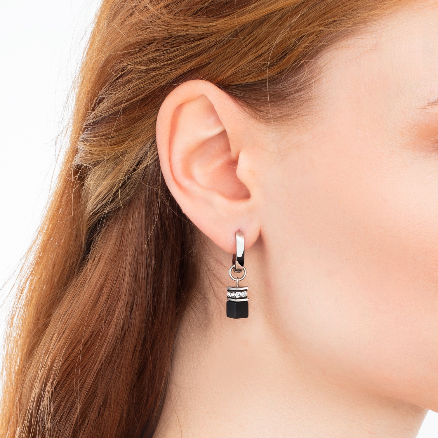 coeur-de-lion-ear-me-up-charm-geocube-silber-schwarz image 3