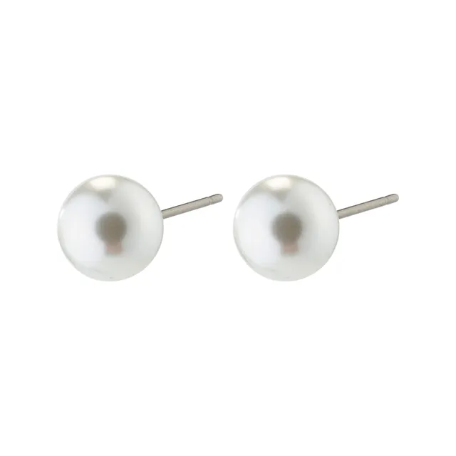 pilgrim-jorie-ohrstecker-versilbert-perle-muschelglas image 1