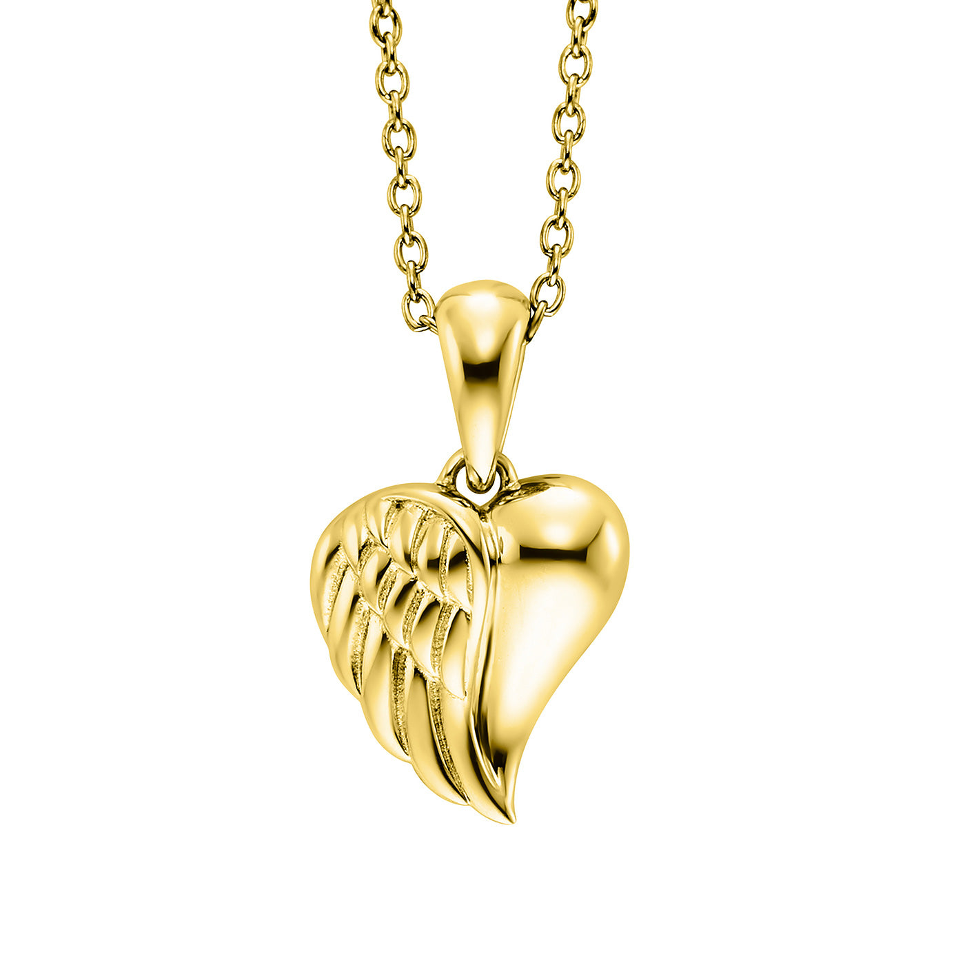julie-julsen-kids-kette-heartwing-silber-vergoldet-mit-herz-fl-gel-anh-nger image 2
