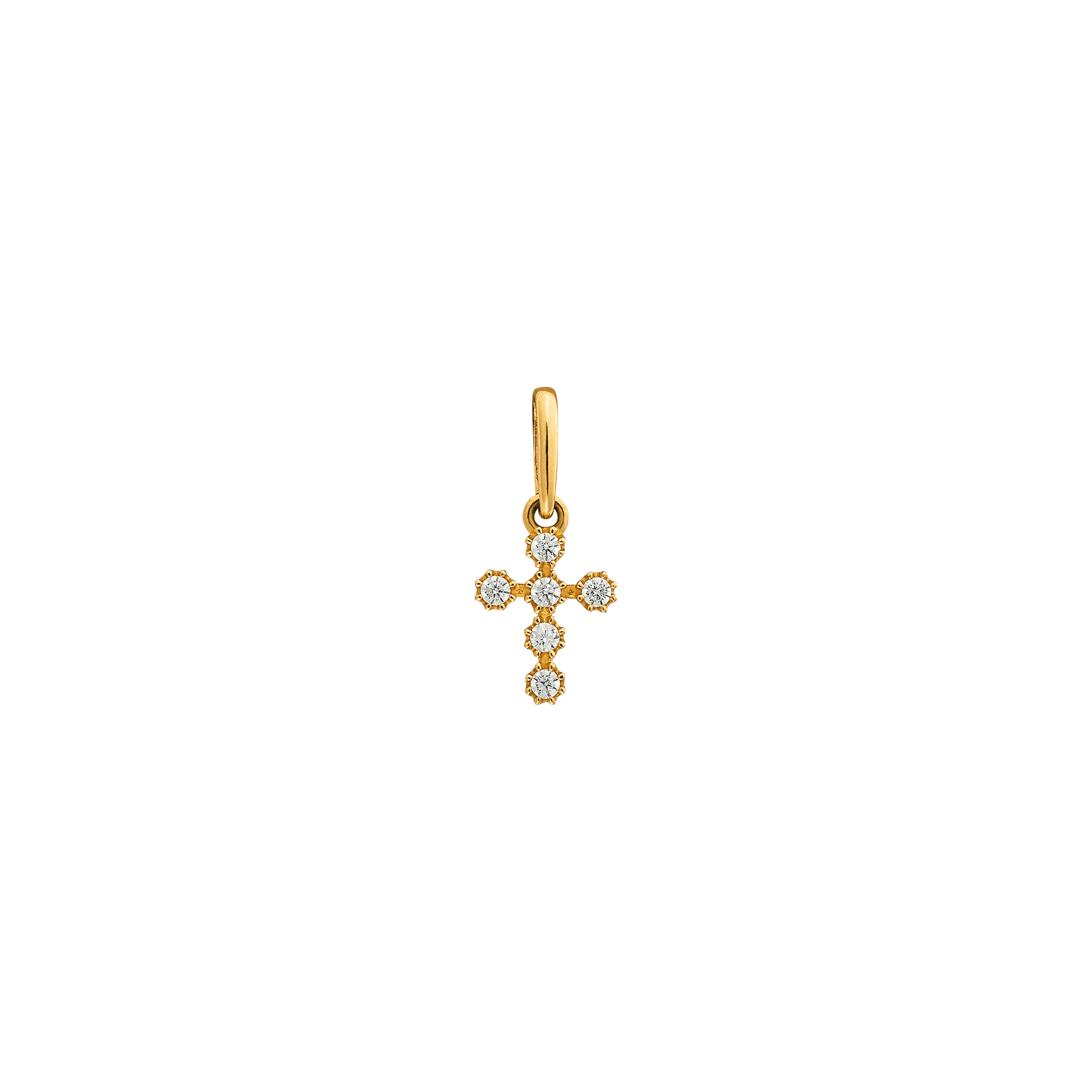 xenox-fine-kreuz-spark-anh-nger-585-gelbgold-xg14k0245g image 1