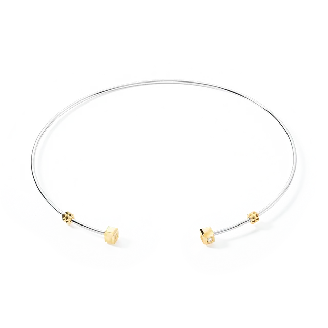 coeur-de-lion-statement-halsreif-offen-bicolor-fine-edition-42-cm image 1