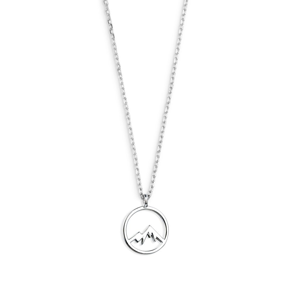 xenox-berg-halskette-925-sterlingsilber-rhodiniert-mit-rundem-berg-anh-nger image 1