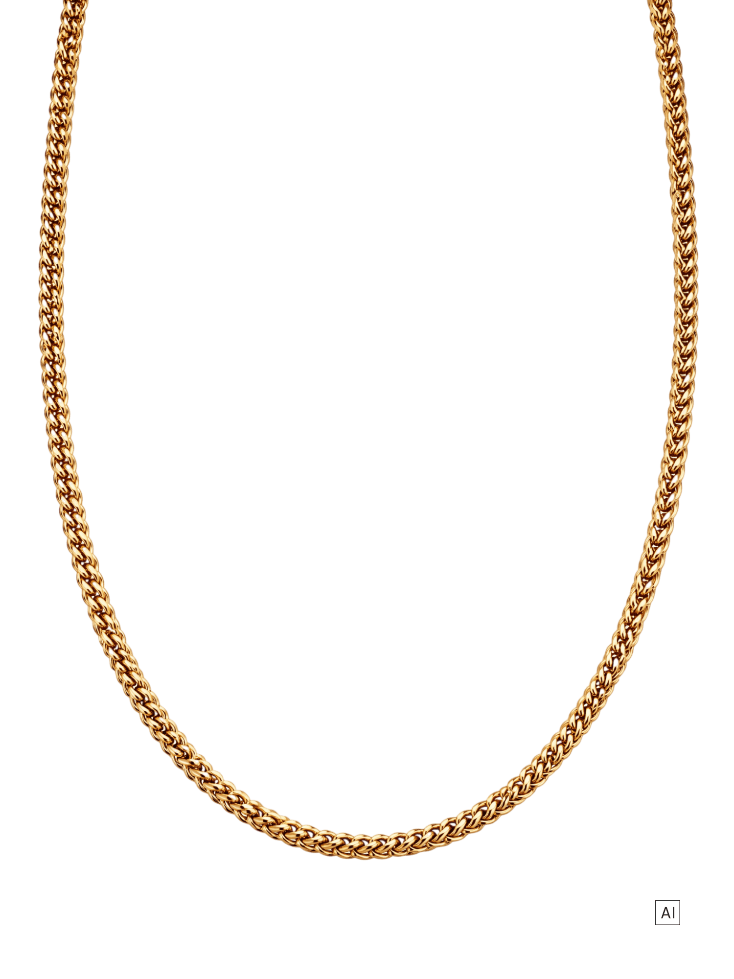 purelei-chevron-kette-unisex-kette-50-55-cm-mit-chevron-flechtung image 1