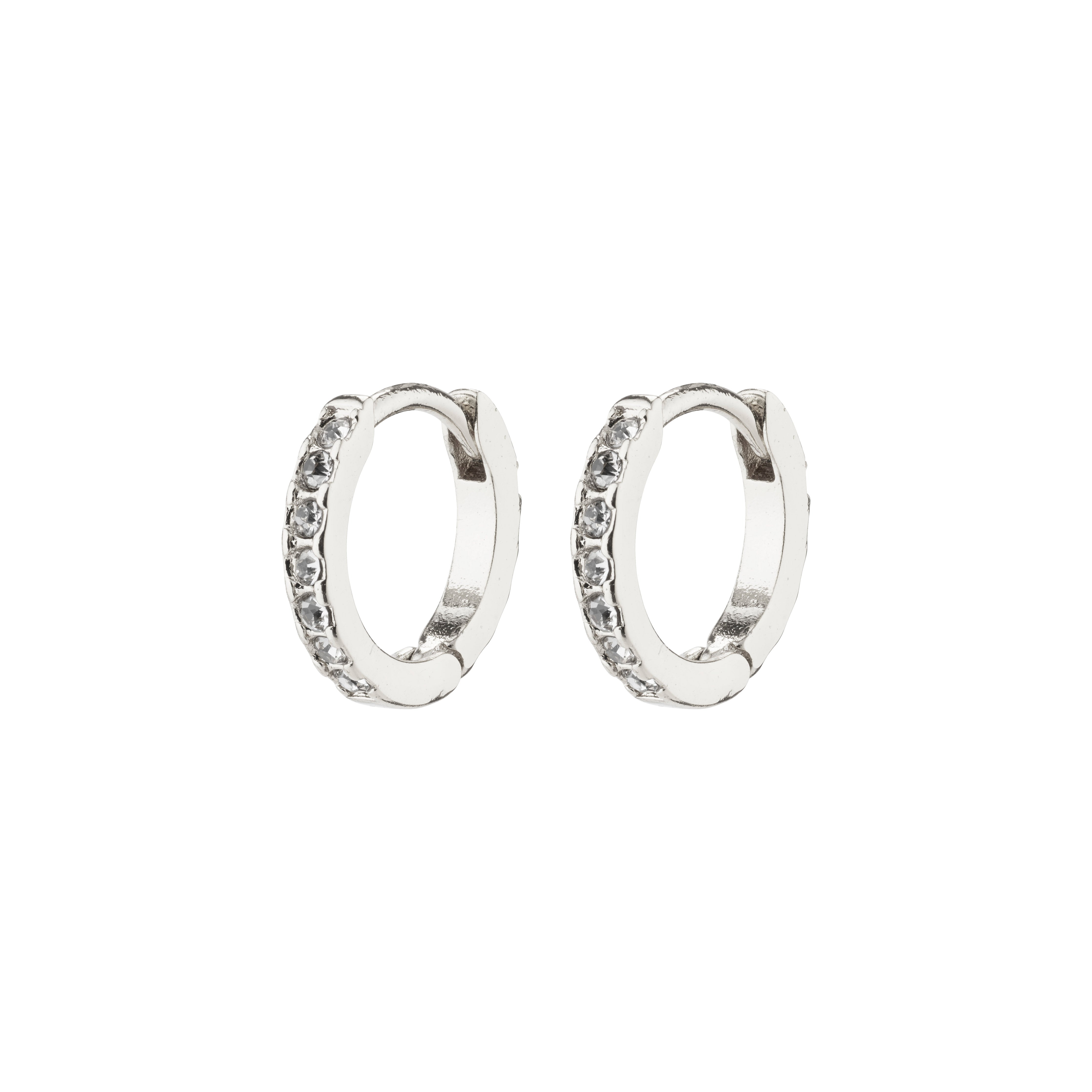 pilgrim-ebna-mini-crystal-huggie-hoops-versilbert image 1