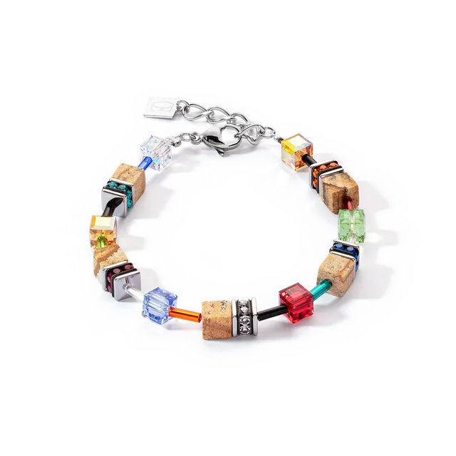 coeur-de-lion-geocube-iconic-nature-armband-multicolor-braun image 1