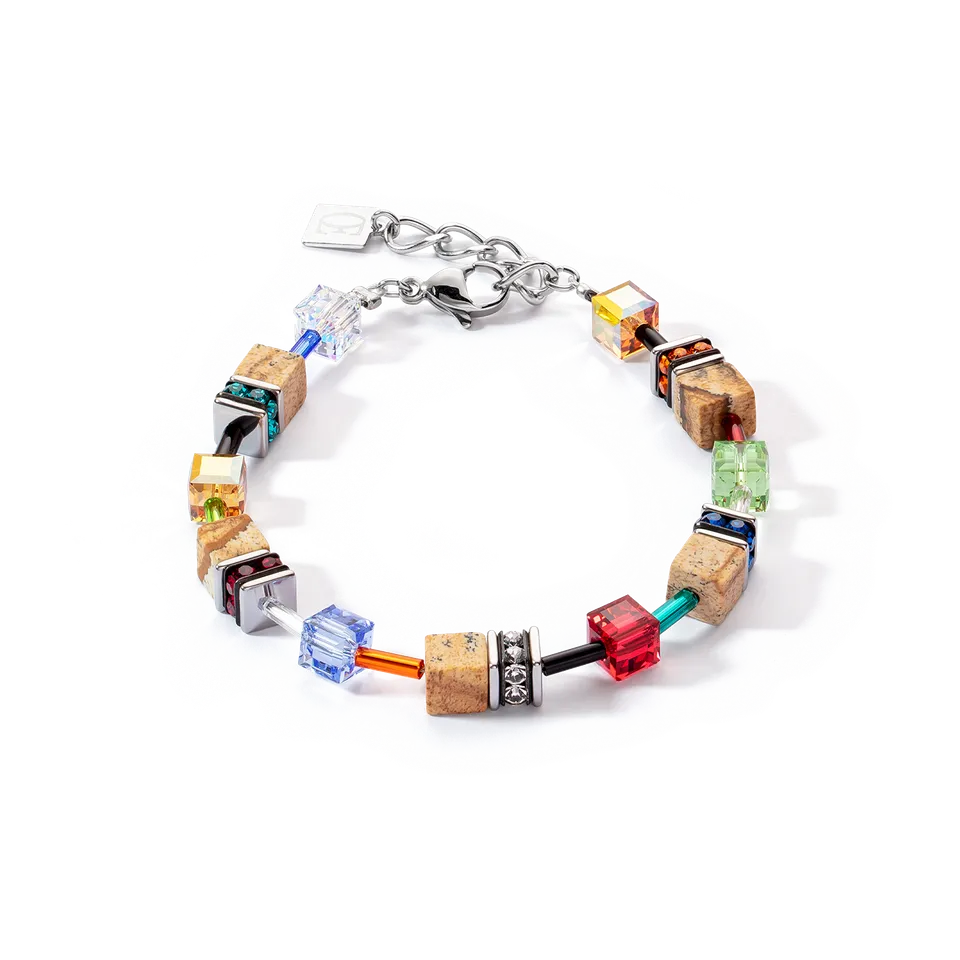 coeur-de-lion-geocube-iconic-nature-armband-multicolor-braun image 1