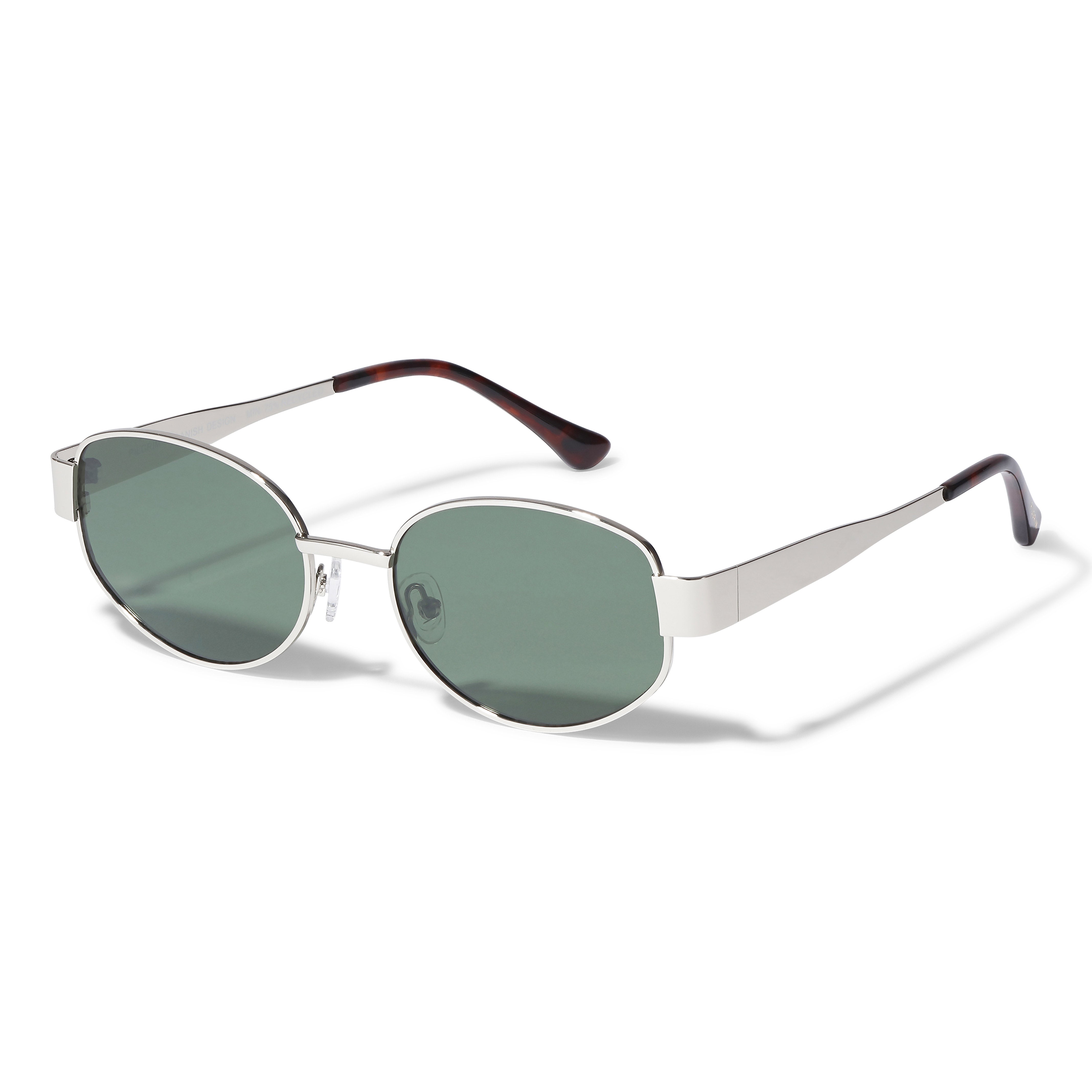 pilgrim-reilly-sonnenbrille-braun-silber-ovale-edelstahl-brille image 1