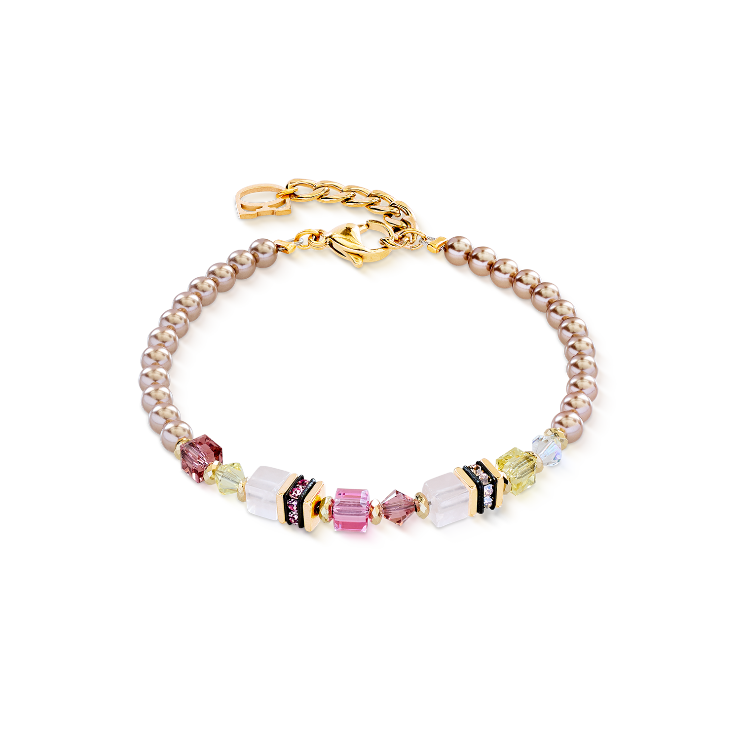 coeur-de-lion-princess-rose-glow-armband-gold-ros image 1