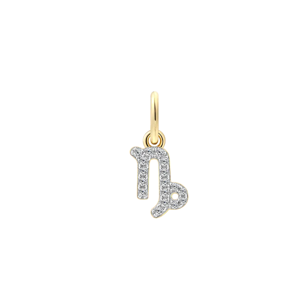 xenox-steinbock-charm-925-sterling-silber-18k-vergoldet image 1