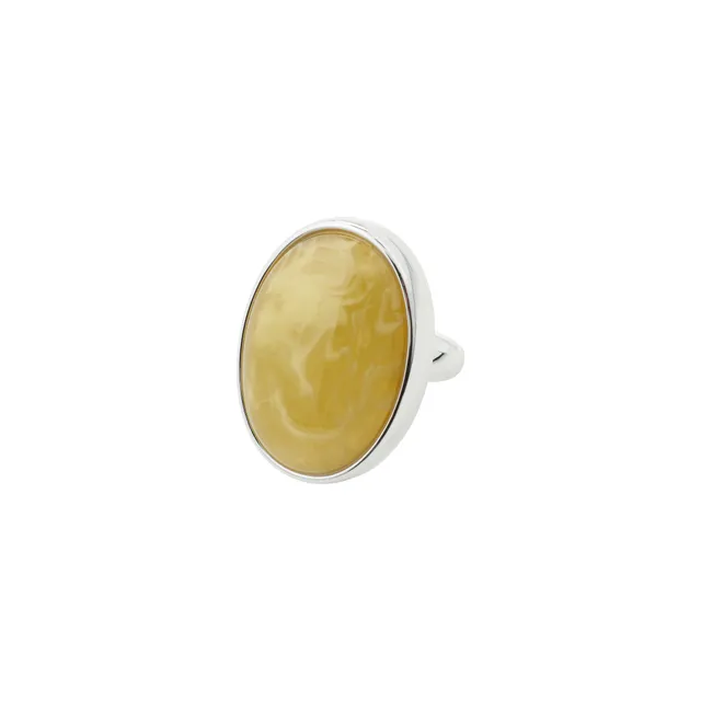 pilgrim-still-statement-ring-versilbert-mit-gelb image 1