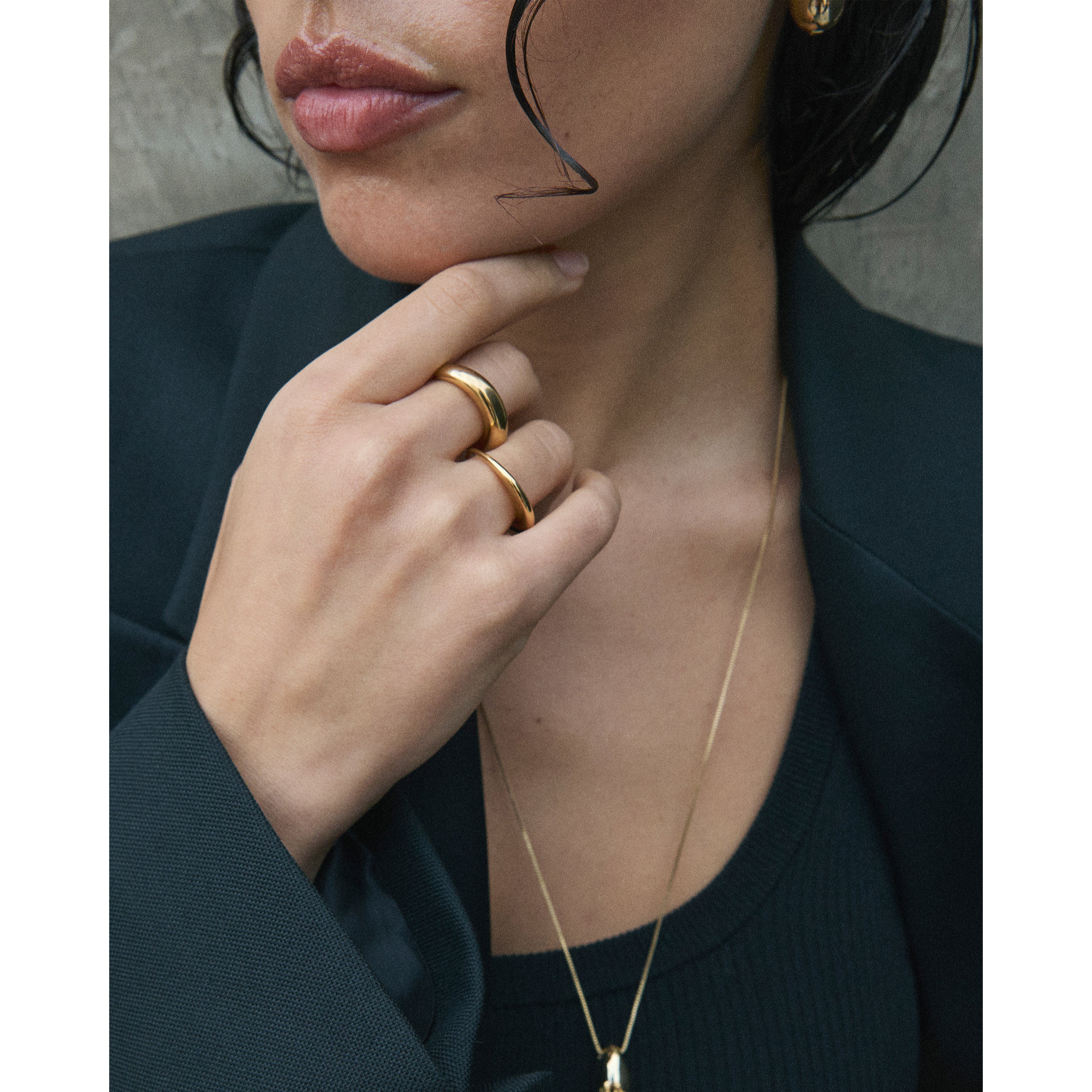 pilgrim-kaisyn-ring-set-2-in-1-gold-plattiert-verstellbar image 5