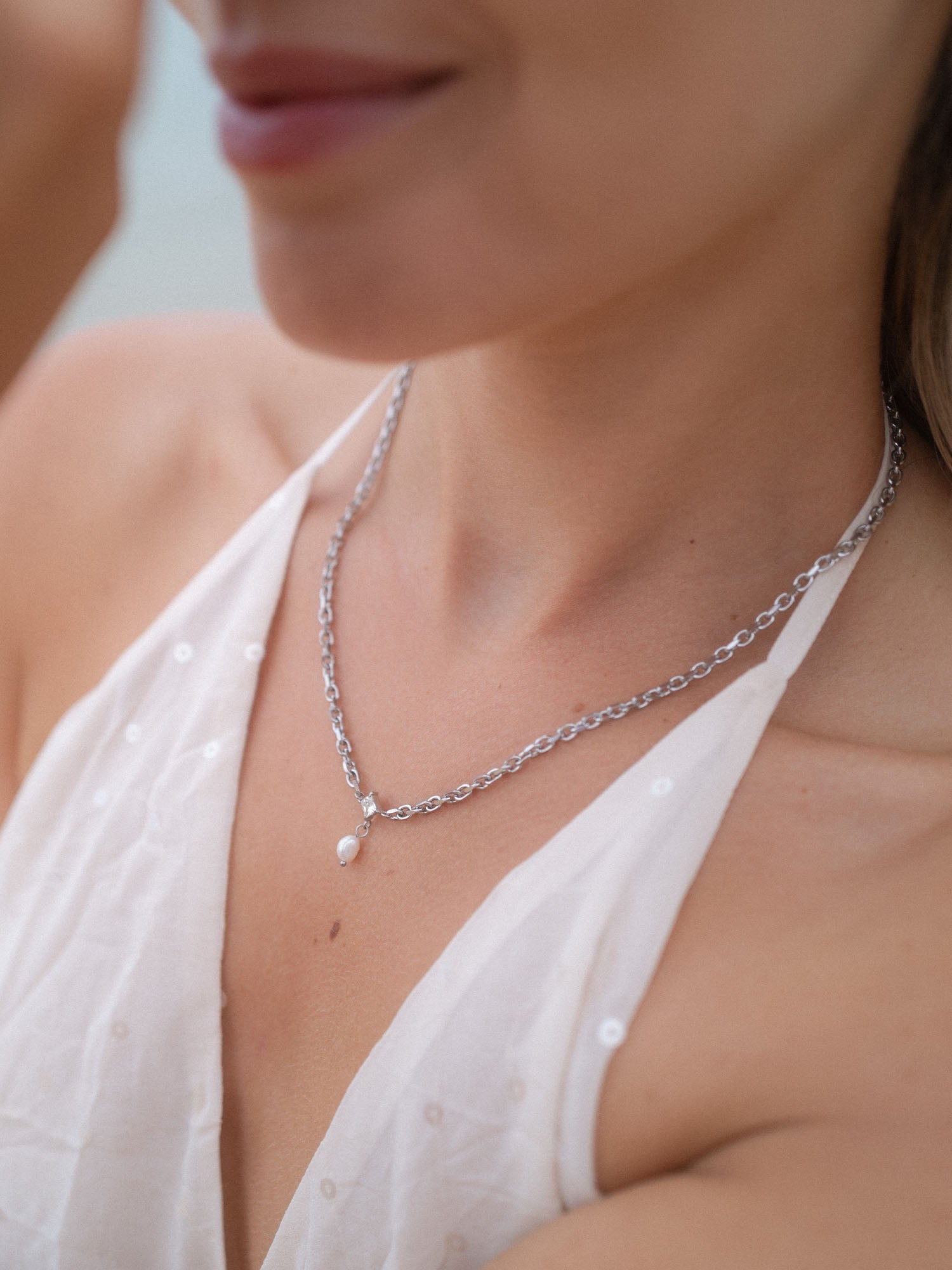 purelei-create-moments-kette-zirkonia-s-wasserperle-verstellbar image 6