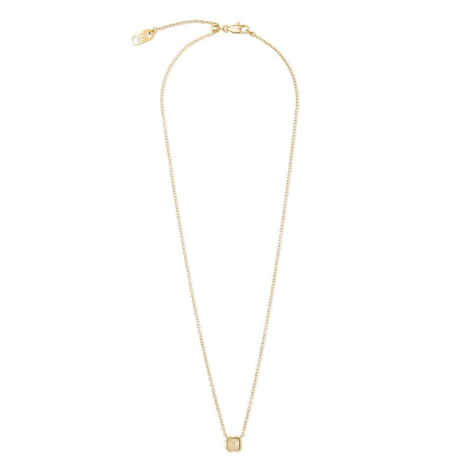 coeur-de-lion-birthstone-juni-halskette-cr-me-jade-gold image 1