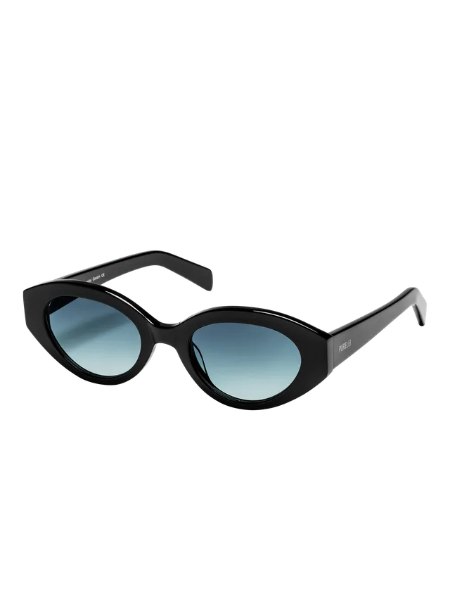 purelei-sun-soaker-sonnenbrille-schwarz-oval-uv400 image 1