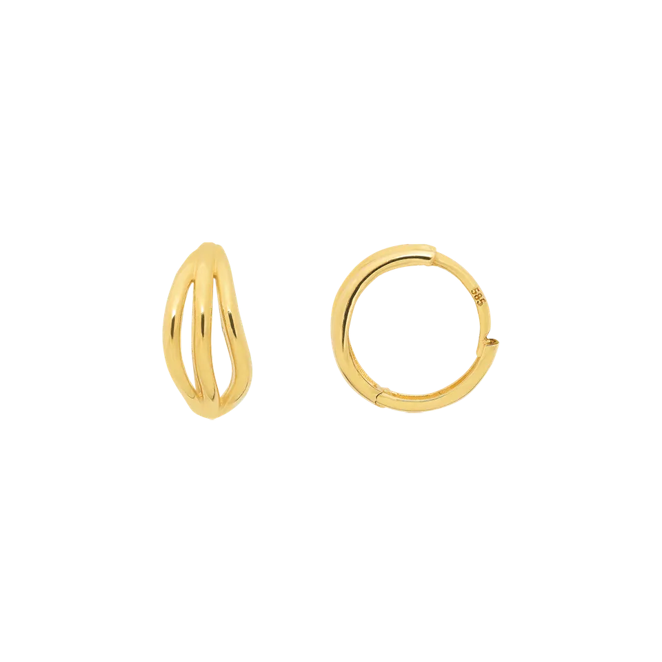 xenox-fine-trio-creolen-585-gelbgold image 1