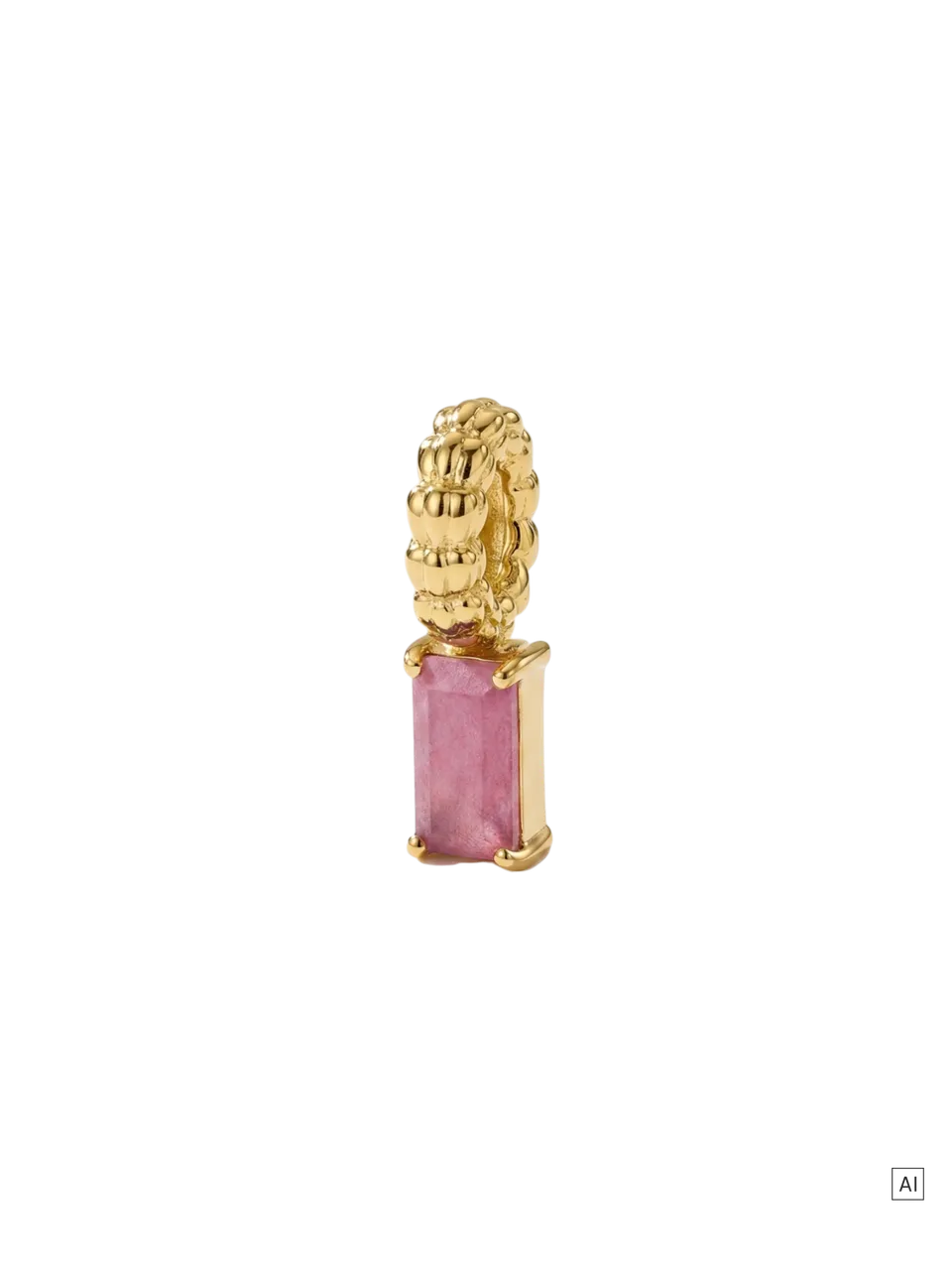 purelei-lei-geburtsstein-charm-juli-rubin-baguette-charm image 1