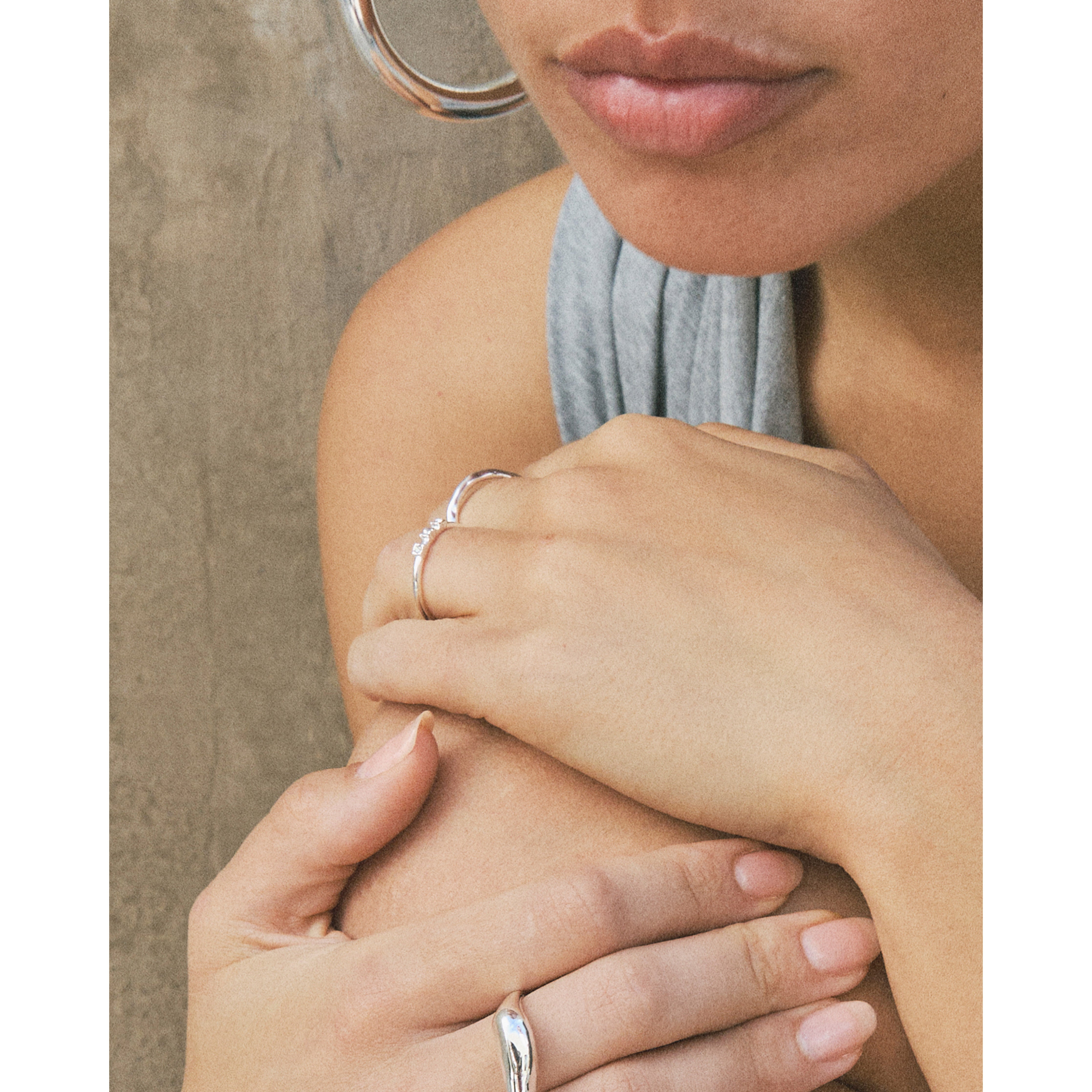 pilgrim-ivarin-ring-set-2-in-1-versilbert-mit-kristallen image 2