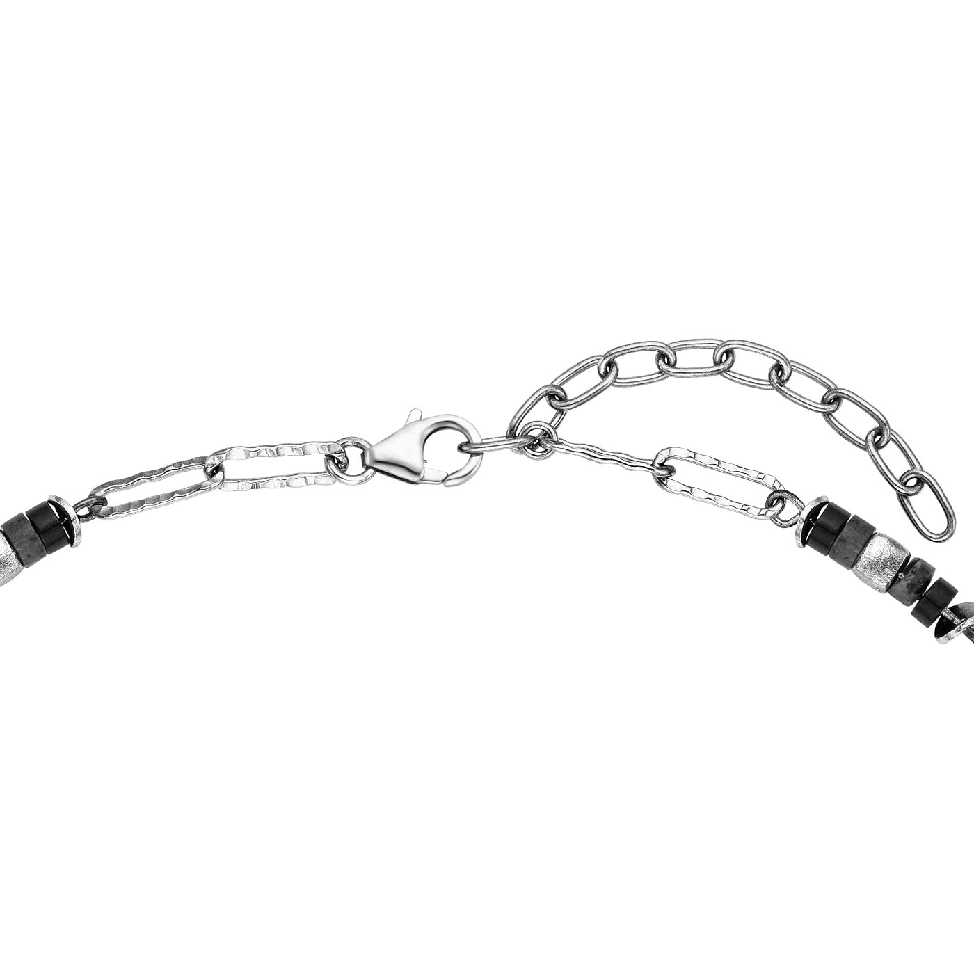 julie-julsen-loving-stones-halskette-schwarzer-achat-und-labradorit-40-cm image 3