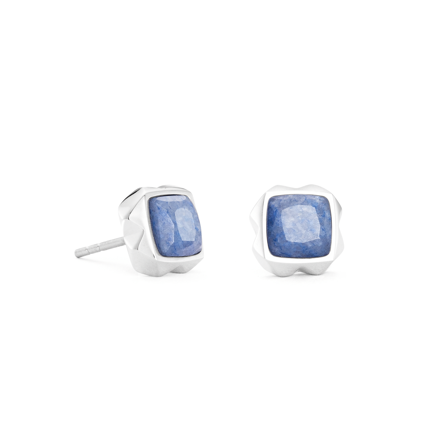 coeur-de-lion-ohrringe-spikes-square-aventurin-silber-blau image 1