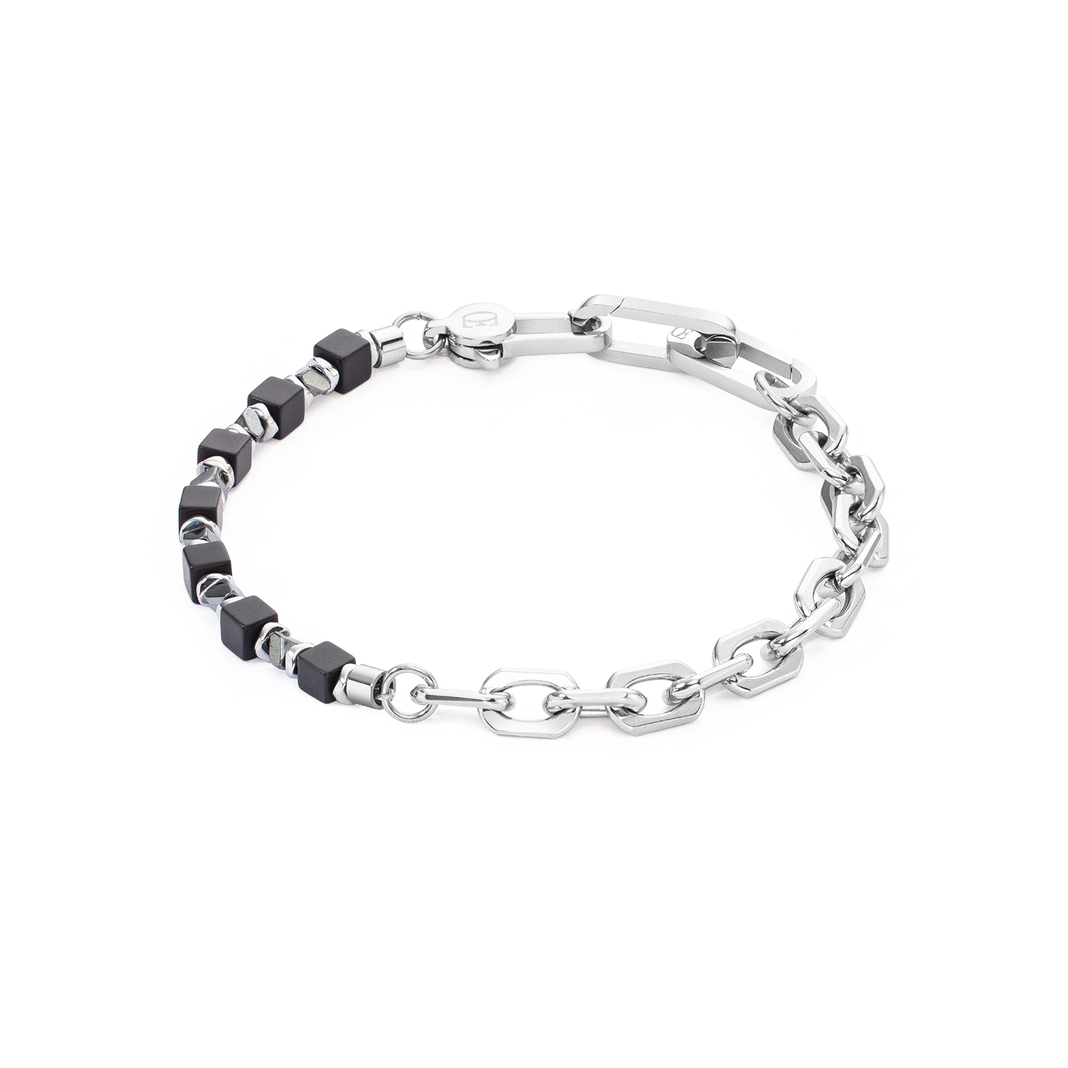 coeur-de-lion-geocube-armband-cubes-fusion-link-chain-schwarz image 1