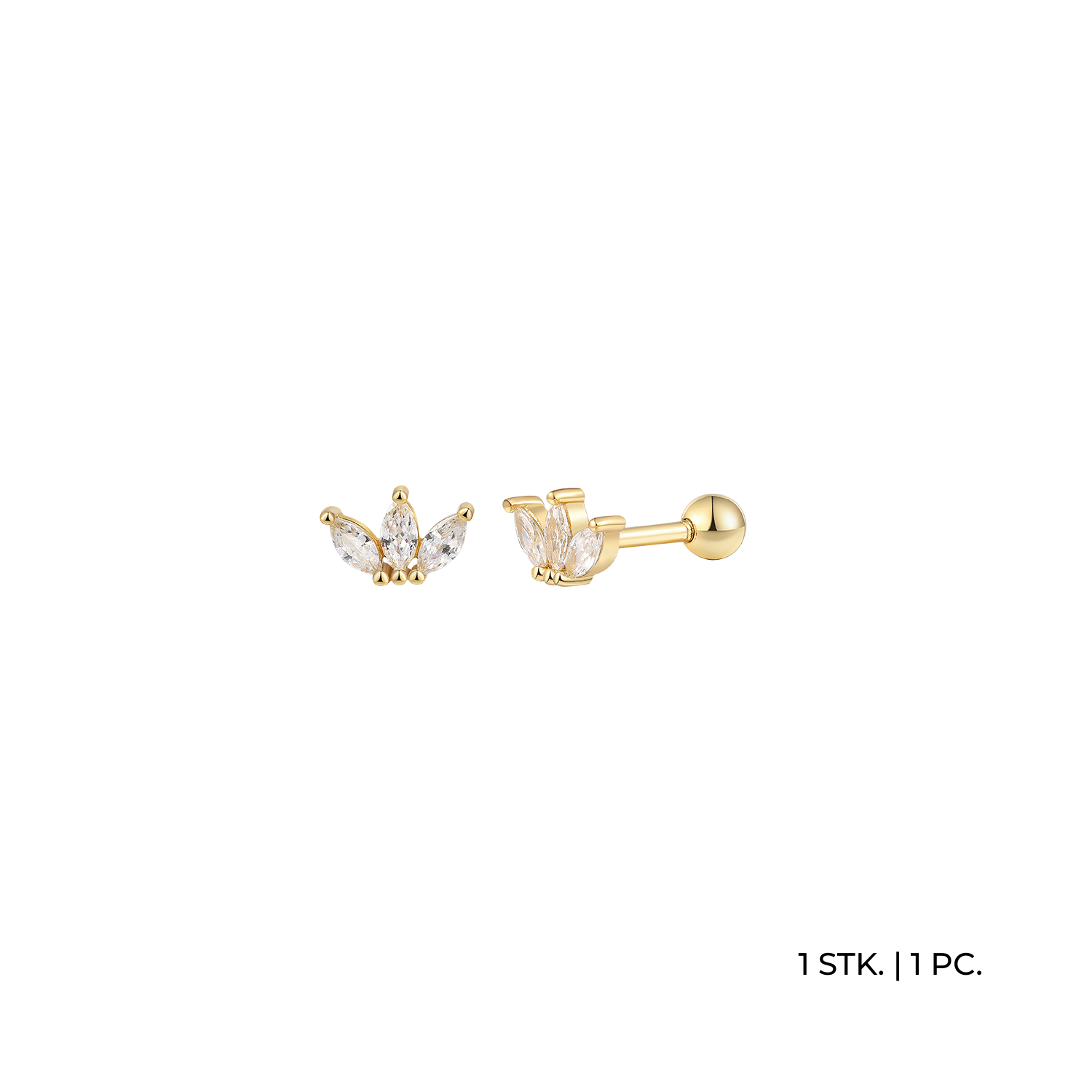 xenox-piercing-ohrpiercing-925-sterlingsilber-rhodiniert-mit-zirkonia-xs91463 image 2