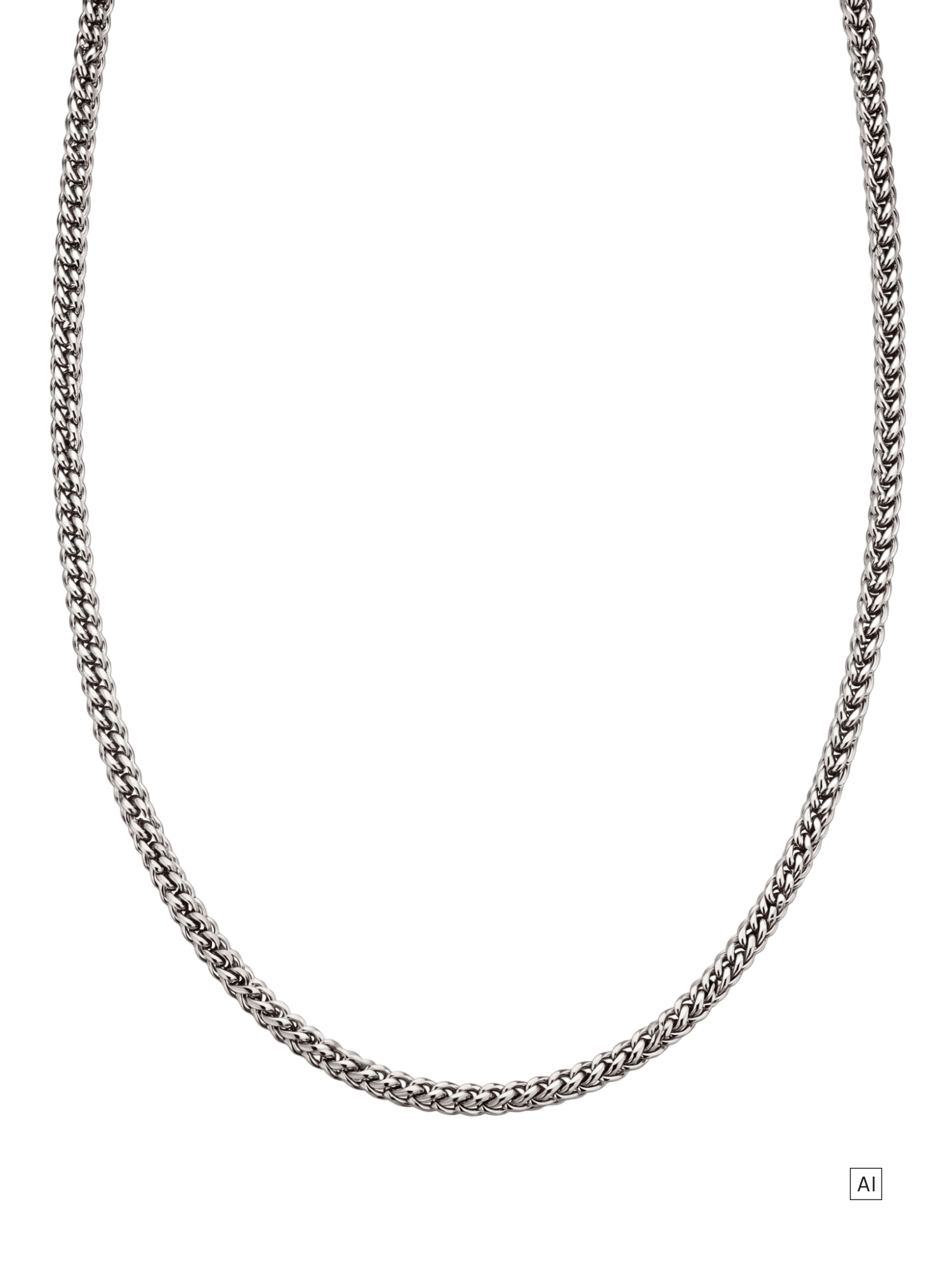 purelei-chevron-kette-unisex-kette-50-55-cm-mit-chevron-flechtung image 3