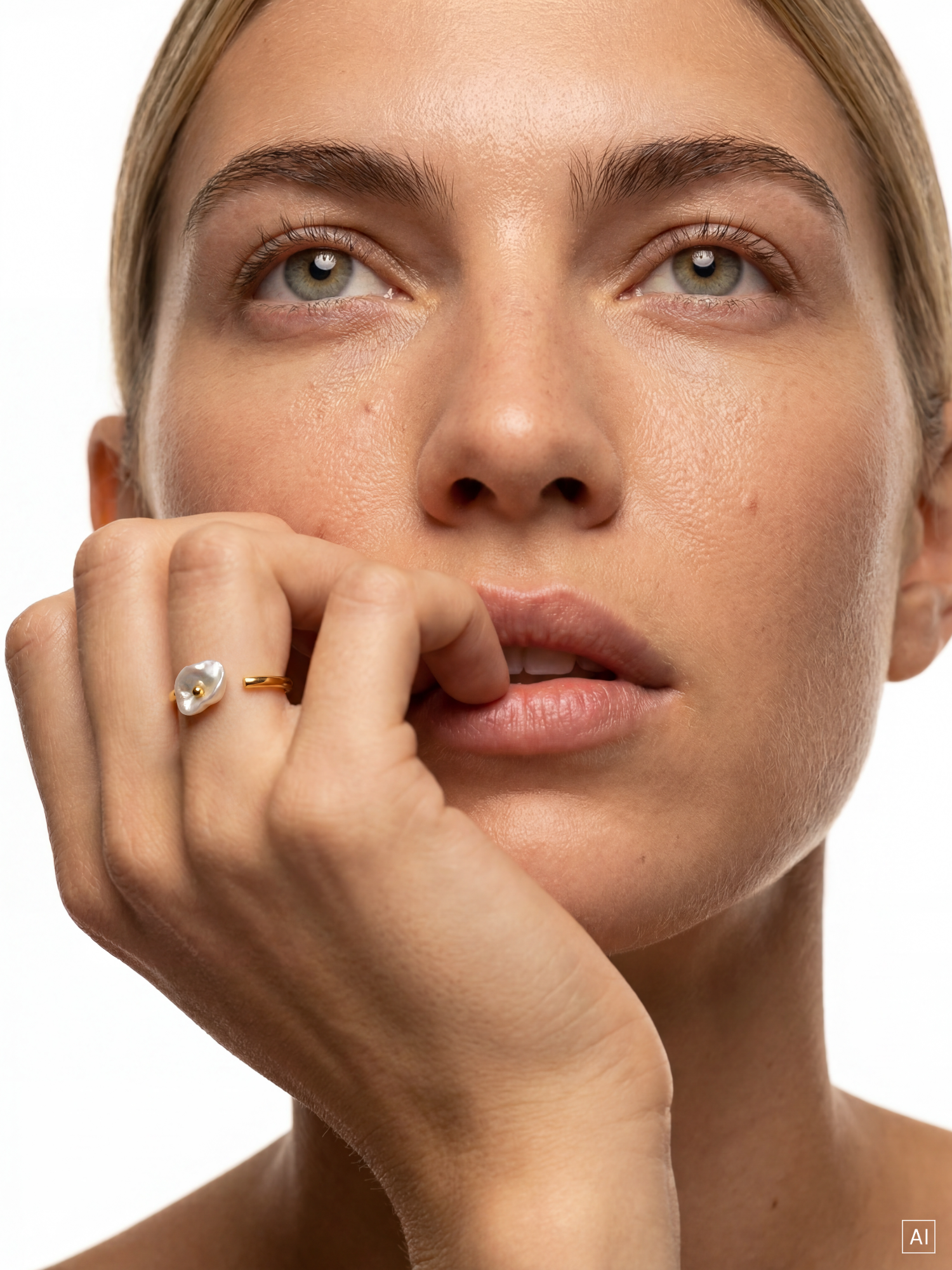 purelei-sparkle-pearl-ring-verstellbarer-s-wasserperlen-ring-cornflake-perle-ca- image 2